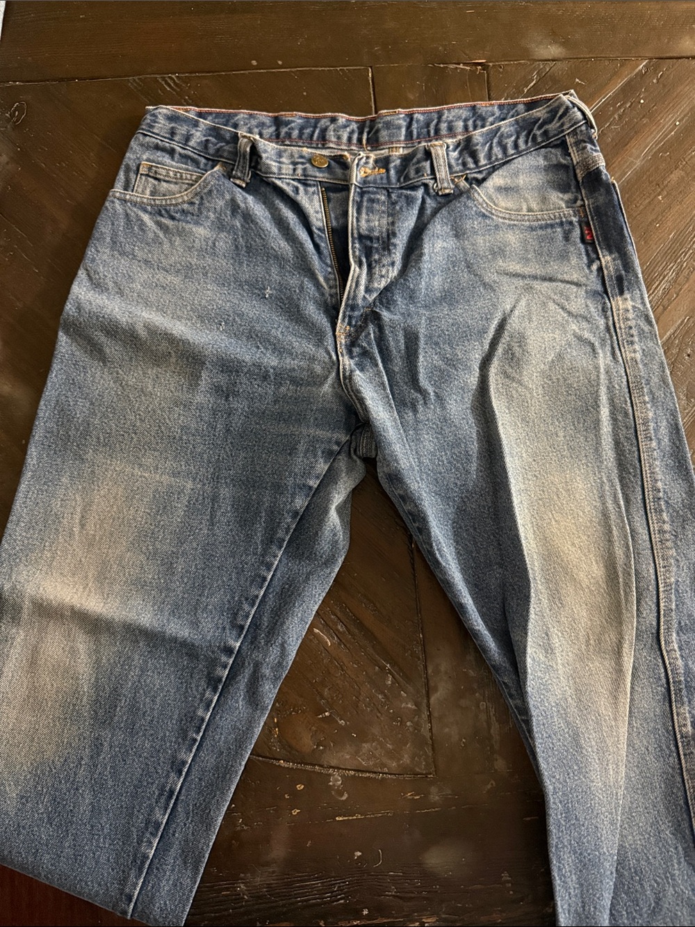 Relaxed Fit FR Blue Denim Jeans